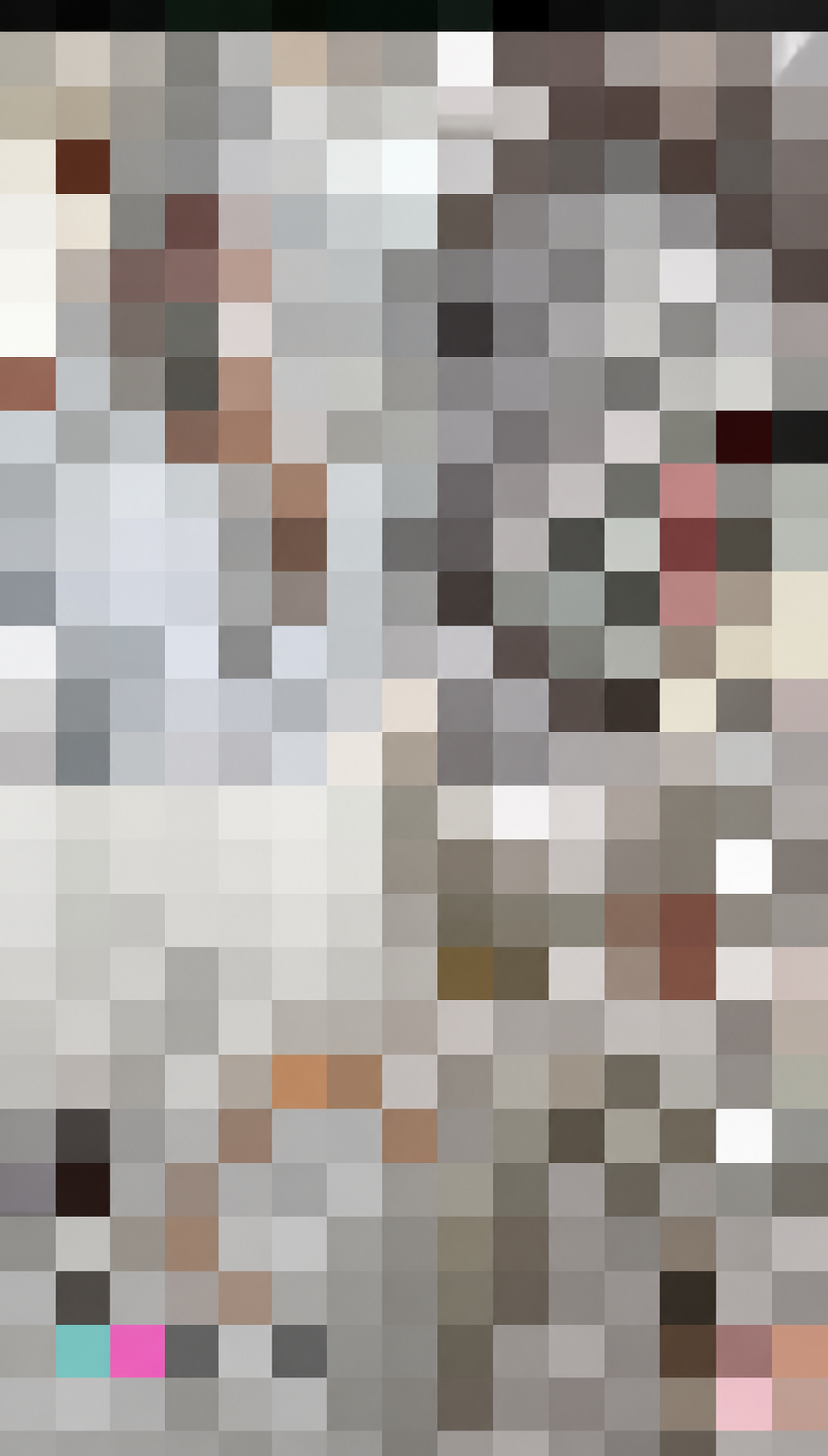 MIRROR — pixelated TikTok screenshot 2