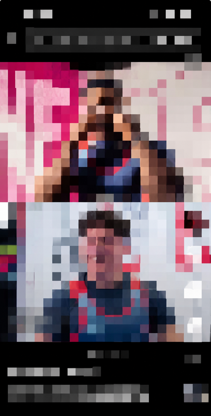 POWER — pixelated TikTok screenshot 4